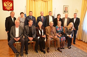 Podelitvi medalje 75 let Zmage v Veliki domovinski vojni slovenskemu partizanu-borcu protifašistu Francu Severju-Franti